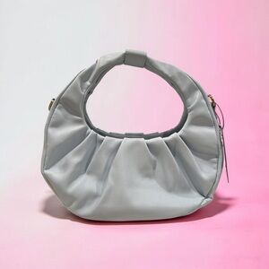Large Crescent Crossbody (light Blue)